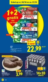 Lidl folder week 44 Pagina 30: Le patissier chocolademoelleux €3,99, Kong strong energy drink cassis €6,86