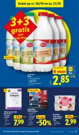 Lidl folder week 44 Pagina 31: Milbona melk €2,85, Volle yoghurt gemixt rood fruit €2,99