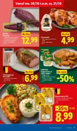 Lidl folder week 44 Pagina 5: Veggierondo's of vegan nuggets €2,54, Varkensgebraad met truffel €6,99