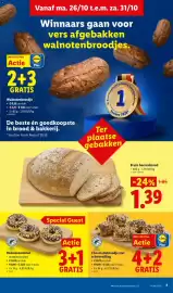 Lidl folder week 44 Pagina 7: Chocoladebroodje met crèmevervulling €3,16, Halloweendonut €2,07