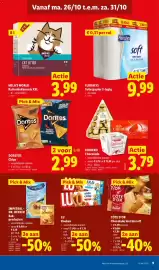 Lidl folder week 44 Pagina 9: Doritos Chips €2,99, Floralys toilet papier 3-lagig €9,99