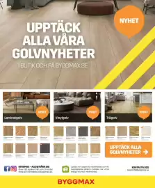 Byggmax reklamblad Sida 2: Vinylgolv 4,5mm Basic Oak €199,00