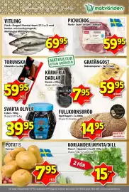 Matvärlden Tensta reklamblad vecka 43 Sida 3: POTATIS €7,95, PICNICBOG €59,95