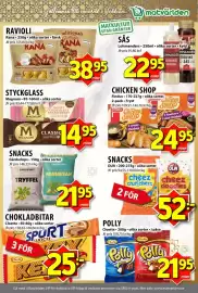 Matvärlden Tensta reklamblad vecka 43 Sida 7: RAVIOLI €38,95, SNACKS €21,95