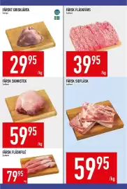 Matdax reklamblad vecka 43 Sida 11: Grishjärta €29,95, Färsk skinkstek €59,95