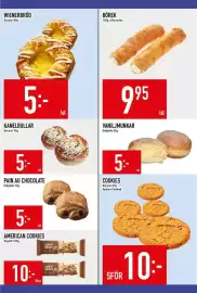 Matdax reklamblad vecka 43 Sida 13: Wienerbrød bonjour €5,00, Dafgårds pain au chocolate €5,00