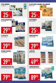Matdax reklamblad vecka 43 Sida 15: Garden Food Makrill €39,95, Kronfågel kycklingben €25,00