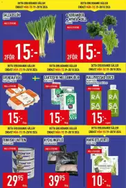 Matdax reklamblad vecka 43 Sida 2: Arla laktosfri mellanmjölk €15,00, Garant haricots verts €10,00