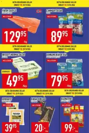 Matdax reklamblad vecka 43 Sida 5: Färsk laxfilé €129,95, Tip Top dubaichoklad €20,00