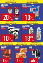 Matdax reklamblad vecka 43 Sida 6: Toffifee €15,00, Arla proteinpudding €10,00