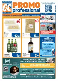 Volantino ARCA C+C cash and carry Pagina 1: Sù Prosciutto cotto €5,90, Caffo Vecchio Amaro del Capo €7,79
