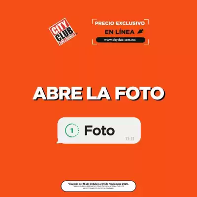 Catálogo City Club (válido hasta 1-11)