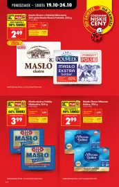 Biedronka gazetka | Codziennie niskie ceny Strona 4: Masło Ekstra Mleczna Dolina €2,99, Masło ekstra Polskie Mlekovita €3,99