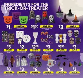 Drakes catalogue week 43 Page 15: Halloween Mask Assorted €3,00, Halloween Tablecloth €3,00