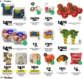 Drakes catalogue week 43 Page 7: South Australian Fuji Apples €4,90, Australian Driscoll's Jumbo Blueberries €4,90