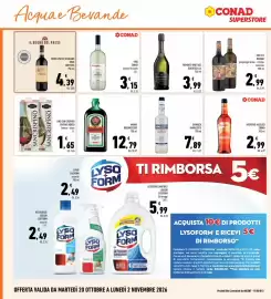 Volantino Conad Superstore Pagina 22: Vino San Crispino €1,65, Vino frizzante bianco Conad €3,15