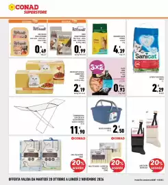 Volantino Conad Superstore Pagina 26: Mollette bucato cestino con mollette conad, Bacinella quadrata Idra €2,50