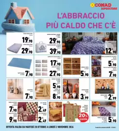 Volantino Conad Superstore Pagina 28: Stopper gnomo Gilania €3,99, Piumino microfibra 4 stagioni St. Moritz €29,90