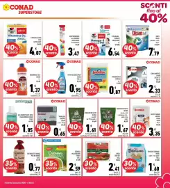 Volantino Conad Superstore Pagina 3: Panni Spugna Spontex €0,87, Speck Senfter €2,41