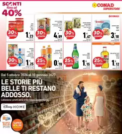 Volantino Conad Superstore Pagina 4: Birra Nastro Azzurro €1,15, Antipasto di mare Conad €3,18