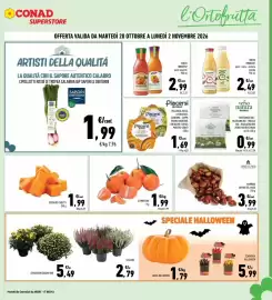 Volantino Conad Superstore Pagina 5: Marroni Sapori del Maso €3,99, Succo Innocent pera - mela - arancia bionda €2,49