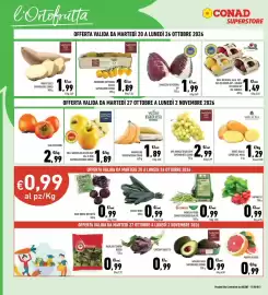 Volantino Conad Superstore Pagina 6: Mele Golden Delicious DOP €1,89, Patate gialle Saporidel Maso €1,29