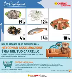 Volantino Conad Superstore Pagina 8: Anelli totano €12,90, Polpo a fiore decongelato €19,50