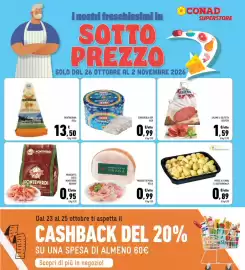 Volantino Conad Superstore Pagina 9: Prosciutto Praga Recla €0,99, Trentingrana €13,50