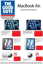 The Good Guys catalogue week 43 Page 2: THE GOOD GUYS MacBook Air. Built for Apple Intelligence'. Published online on