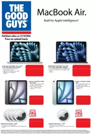 The Good Guys catalogue week 43 Page 2: THE GOOD GUYS MacBook Air. Built for Apple Intelligence'. Published online on