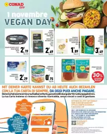 Volantino Conad City Pagina 10: Violife Greek White €2,69, Verdure Miste Valfrutta €0,75