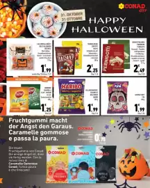 Volantino Conad City Pagina 14: Pernigotti Nougat-Pralinen/Torroncini €2,49, M&M'S Schokolinsen €2,25
