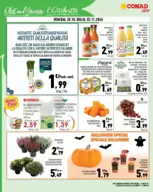Volantino Conad City Pagina 2: Fruchtsaft Innocent Birne - Apfel - Blondorange/pera - mela - arancia bionda €2,49