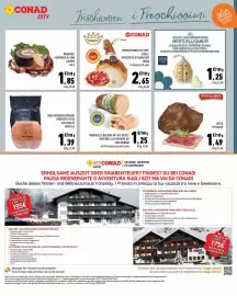 Volantino Conad City Pagina 5: Parma Schinken mit DOP-Siegel/Prosciutto di Parma DOP CONAD €2,65