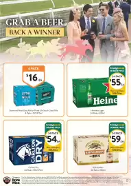 Foodworks catalogue Page 5: Carlton Dry €54,00, Heineken Lager €55,00