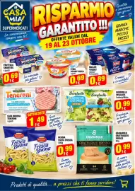 Volantino A Casa Mia Pagina 5: Zymil yogurt greco €0,69, Fruttolo Smarties v.gusti €0,69