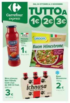 Carrefour Express | Tutto a 1€, 2€ e 3€ (valido fino al 3-11)