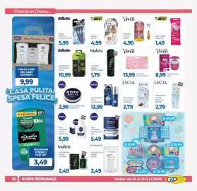 Volantino GeD Shopping Pagina 10: Nivea Men After/Sh. Sensit F/M €5,99, Nivea men balsamo dopobarba protettivo €5,49