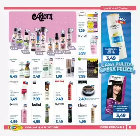 Volantino GeD Shopping Pagina 11: Shampoo equilibra aloe/rosmar. ialuronico €2,49, U&ME Cera capelli water €2,49