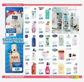 Volantino GeD Shopping Pagina 8: Arix guanti esfolianti €1,79, Dermo med B/Doccia Romantica €1,59