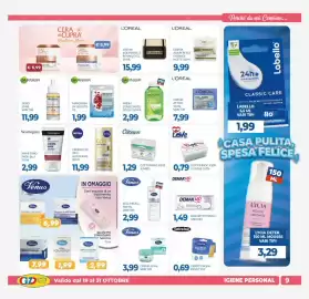 Volantino GeD Shopping Pagina 9: L'Oréal Crema attiva Collagen Expert €7,99, Garnier Fresh struccante occhi €2,99