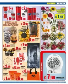 Volantino Casalandia Pagina 11: Ragnatela Halloween Decorativa €0,99, Termostato con maniglia 2000 W €7,90