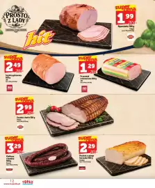 Topaz Express gazetka tydzień 43 Strona 12: Przysmak w konserwie JBB €1,29, Kiełbasa z komina Gobarto €3,29