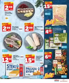 Topaz Express gazetka tydzień 43 Strona 21: Śledź w oleju z żurawiną Elmar €2,49, Steki Rybne Komandorskie Abramczyk €12,99