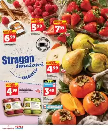 Topaz Express gazetka tydzień 43 Strona 8: Jabłko ekologiczne Biobomba €4,99, Cynamon laski €6,99