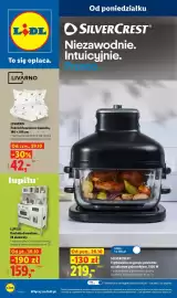 Lidl gazetka tydzień 43 Strona 1: Frytkownica SilverCrest €219,00, Pościel Livarno €42,00