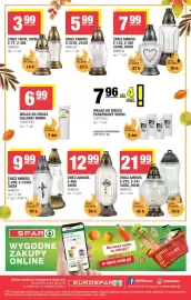 EuroSPAR gazetka Strona 16: Znicz Amikus Z-275 34 cm €21,99, Wkład do znicza parafinowy Domio €7,96