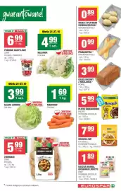 EuroSPAR gazetka Strona 3: Ziemniaki jadalne Spar polskie €5,99, Granola BA! Foodwell €7,99