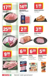 Spar gazetka Strona 4: Szynka górska Taurus €3,99, Kiełbasa parówkowa Dobrowolscy €1,89