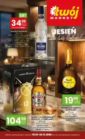 Twój Market gazetka | Alkohole Strona 1: Zestaw whisky Chivas Regal 12YO + 2 szklanki €104,99